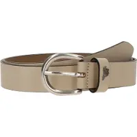Mustang Ledergürtel "Harper", Damen, Gr. 80, beige, Rindsleder, Gürtel Ledergürtel, schmale Form, 2,5 cm breit, aus Rindsleder, mit ovaler Schließe