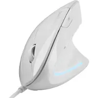 Perixx PERIMICE-513 W Ergonomic mouse Corded Optical White 6 Buttons 1600 dpi