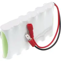 AccuCell Akku passend für Bosch 1687335002, 1 687 335 002, mit Faston-Buchse / -Stecker 4,8mm und 10cm Kabel, 7,2V, 900mAh