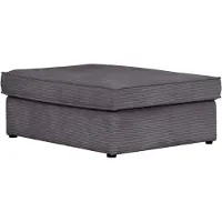 Otto Home Polsterhocker "Enid", grau, B:130cm H:43cm, 100% Polyester, Hocker, Polsterhocker, einzeln stellbar oder als Teil eines Modulsofas, fester Sitzkomfort