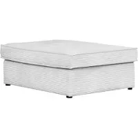 Otto Home Polsterhocker "Enid", beige (creme), B:130cm H:43cm, 100% Polyester, Hocker, Polsterhocker, einzeln stellbar oder als Teil eines Modulsofas, fester Sitzkomfort