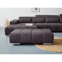 Cotta Hockerbank "Orion", braun (mud), B:134cm H:42cm T:70cm, 100% Polyester, Hocker, Hockerbank