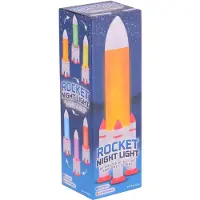 Johntoy Rakete Nachtlicht - LED Kinderlampe mit USB Anschluss