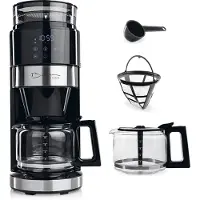 Barista Filterkaffeemaschine Grind mit Mahlwerk, LED-Touchdisplay & Timer - 900W - Kaffeefiltermaschine, Kaffee-Zubereiter für Kaffee und Kaffeegenuss