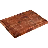 Kesper Tranchierbrett, aus Akazie, Dunkles Schneidebrett mit natürlicher Akazienholz-Maserung, Größe: 50 x 35 x 3,5 cm