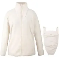 Mamalila - Women's Fleece-Tragejacke Basel - Fleecejacke Gr S weiß