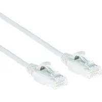 ACT Weiß 1,5 Meter langes LSZH-U/UTP-Cat-6-Datencenter-Slimline-Patch-Kabel mit RJ45-Anschlüssen, 1,5 m, Cat6, U/UTP (UTP), RJ-45, RJ-45, Violett