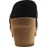 Sanita Wood Manuella Square Black Größe EU 36