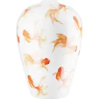 Gilde Vase bauchig Neon