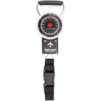 Kikkerland Kompakte digitale Kofferwaage 12x12 cm, 35 kg, LCD-Anzeige, 100cm Maßband