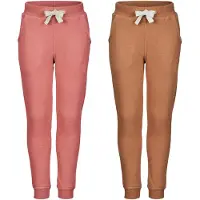 Minymo Jogginghosen - 2er-Pack - Canyon Rose/Braun - - 12 Jahre (152) - Jogginghosen