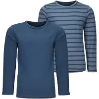 Minymo Basic 34 -t-shirt LS (2-pack) new navy (713) 110