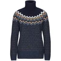 Fjällräven övik Knit Roller Neck W navy-dark navy (560-555) L