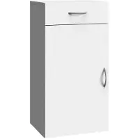 Wimex Kombikommode "Multiraumkonzept", weiß, B:40cm H:98cm T:48cm, Holzwerkstoff, Sideboards, Kombikommode, Schubkästen auf Metallschienen