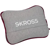 Skross Travel Pillow, Grau, Erwachsene, Unisex, Polyurethan, Baumwolle/Polyester, Bus, Auto, Flugzeug