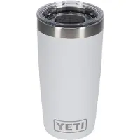 Yeti Rambler Tumbler Cup 10oz Mag Slider Lid, White, Thermobecher mit Deckel, 295 ml