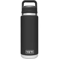 Yeti Rambler Bottle 26oz Chug Cap, Black, Thermoflasche mit Verschluss, 769 ml
