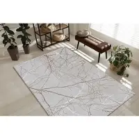 The Carpet Teppich "Mila" rechteckig 8 mm Höhe moderner Wohnzimmer Teppich elegant glänzender Flor