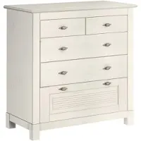 Otto Home Schubkastenkommode "Rauna", weiß, B:96cm H:99cm T:38cm, Sideboards, Schubkastenkommode, aus massiver Kiefer mit 5 Schubladen, Breite 96 cm