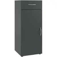 Wimex Kombikommode "Multiraumkonzept", grau (grafit), B:40cm H:98cm T:48cm, Holzwerkstoff, Sideboards, Kombikommode, Schubkästen auf Metallschienen