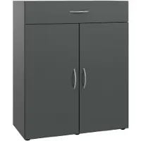 Wimex Kombikommode "Multiraumkonzept", grau (grafit), B:80cm H:98cm T:40cm, Holzwerkstoff, Sideboards, Kombikommode, Schubkästen auf Metallschienen