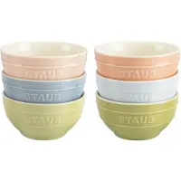 Staub Keramikschüsseln – Macaron-Farben – 6-teiliges Set