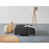 Cotta Hocker "Orion", braun (mud), B:103cm H:42cm T:103cm, 100% Polyester, Hocker, Hocker