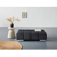 Cotta Hockerbank "Orion", schwarz, B:134cm H:42cm T:70cm, 90% Polyester, 10% Polyamid, Hocker, Hockerbank