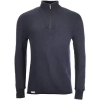 Woolpower - Zip Turtleneck 400 - Longsleeve Gr L blau