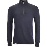 Woolpower - Zip Turtleneck 400 - Longsleeve Gr M blau