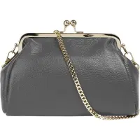 Cluty Abendtasche echt Leder, Made in Italy