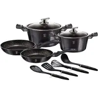 Berlinger Haus BH6917, Gemischtes Set, Karbon, Karbon, Marmor, Schwarz, 20 cm