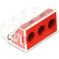 Wago 773-173 Verbindungsdosenklemme,für ein- und mehrdrähtige Leiter,max. 6 mm2,transparent 773173 - 50 Stück