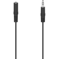 Hama Audio-Kabel "Audio-Kabel, 3,5-mm-Klinken-Stecker/Kupplung, Stereo, 2,5 m", schwarz, B:7,5cm H:2,5cm T:18cm, Kabel, Audio-Kabel