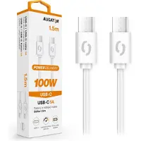 Aligator DATKP47, 1,5 m, USB C, USB C, USB 3.2 Gen 1 (3.1 Gen 1), Weiß