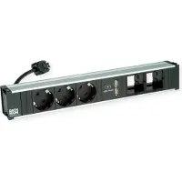 Bachmann CONI Steckdosenleiste 3xSchutzkontaktdosen 1xUSB Charger 2xCustom - Steckdosenleiste