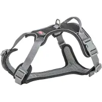 Trixie Premium Active Geschirr - schwarz - 60–75 cm/25 mm