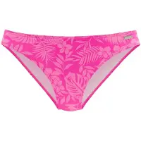 Venice beach Bikini-Hose "Moloka", Damen, Gr. 34, N-Gr, pink (pink bedruckt), Recycling-Polyamid, bedruckt, Badehosen Bikini-Hose, mit tropischem Print