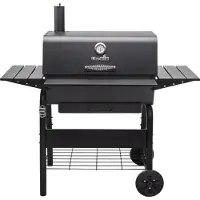 Char-Broil 140253, Holzkohle + Brennholz, 1 Zone(n), 700 x 495 mm, Stahl, 700 x 495 mm, Eisenguss