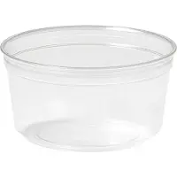 Duni B?ger Crystal Deli 375 ml ?116x61 mm Rund Kraftig RPET Klar,10 pk x 35 stk/krt
