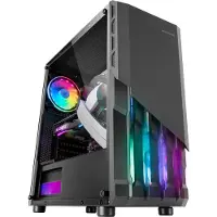 Mars Gaming MC-X2, Tower, PC, Schwarz, ATX, micro ATX, Mini-ITX, 15,8 cm, 31,7 cm