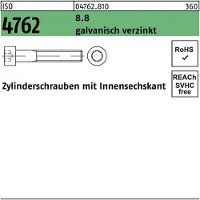 Industrial Quality Supplies DIN 912 Stahl 8.8 verzinkt M 5x130 - Zylinderschrauben mit Innensechskant