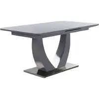 Jockenhöfer Gruppe Esstisch JOCKENHÖFER GRUPPE "Ulm", grau (hochglanz grau), B:160cm H:76cm T:90cm, Tische, Esstisch, Hochglanz, mit Synchronauszug, Breite 160-200 cm