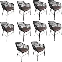 HOME DELUXE Gartenstuhl inkl. Sitzkissen TARA - 63 x 60 x 82 cm wetterfest | Gartensessel, Terrassenstühle, Gartenstühle, Gartenmöbel