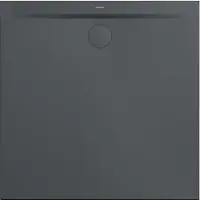 Kaldewei SUPERPLAN ZERO 1534-5, Duschwanne mit Wannenträger extraflach, 100x100cm, 353447982674, Farbe: Warm Grey 85 mit Secure Plus
