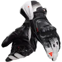 Dainese Fiero Metal Schwarz Rot Lava Weiß Handschuhe Größe 3XL