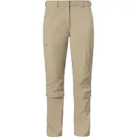 Schöffel Zip-away-Hose SCHÖFFEL "Pants Engadin1 Zip Off", Damen, Gr. 40, Normalgrößen, beige (4705, beige), Oberstoff: 89% Nylon, 11% Elasthan, Hosen Zip-away-Hose