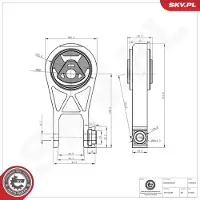 ESEN SKV Lagerung, Motor 75SKV073