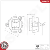 ESEN SKV Motorlager Hydrolager Rechts für BMW 7 (F01, F02, F03, F04) 75SKV014
