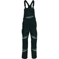 Kübler Activiq Cotton+ Latzhose Schwarz/Anthrazit 102